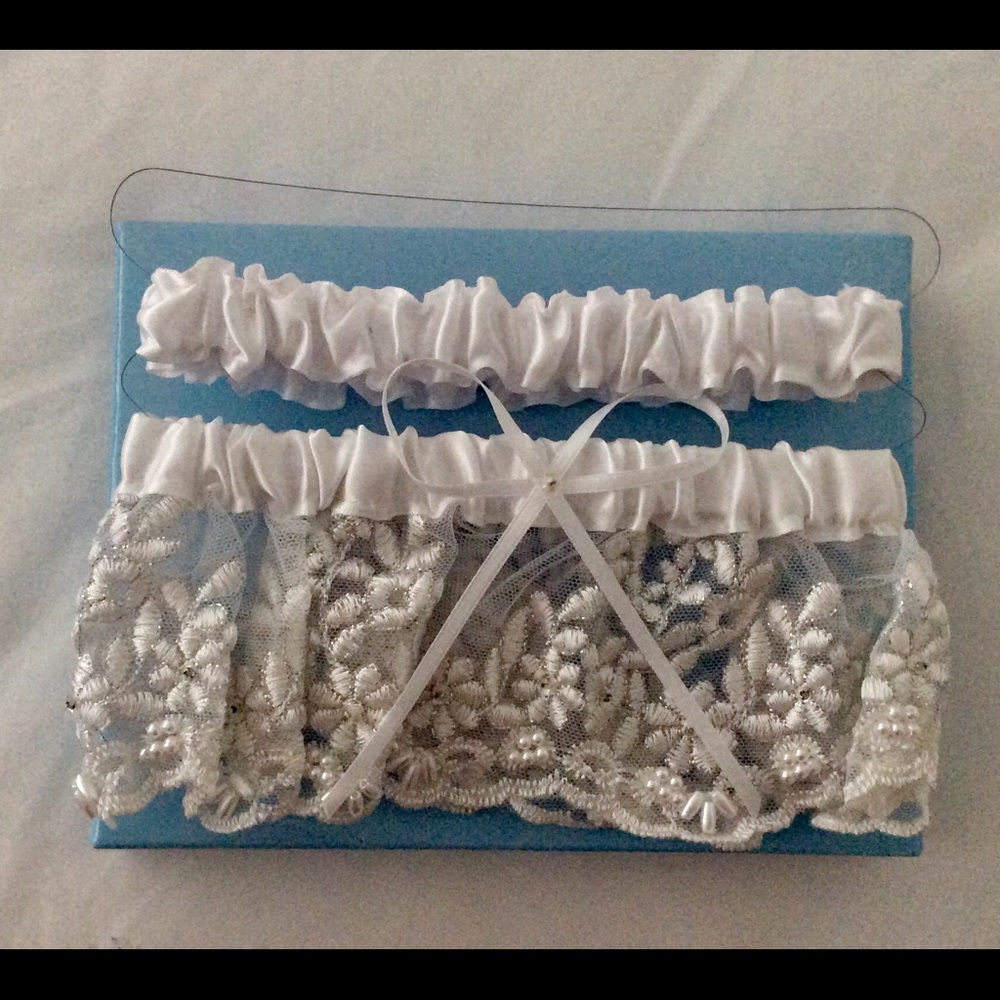 COPY - His and Hers Studio Double Wedding Garter …